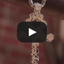 Load image into Gallery viewer, The Cluster Ankh Key Cross Necklace