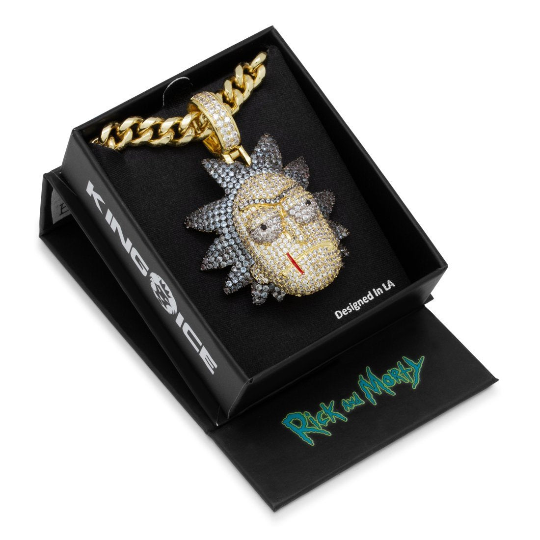 Iced out rick on sale and morty chain