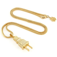 Load image into Gallery viewer, The 14K Gold Plug Necklace