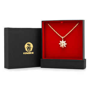 14K Solid Gold and Diamond Chief Keef x King Ice - Glo Cup Necklace