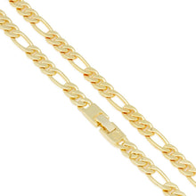 Load image into Gallery viewer, 8mm 14K Gold Figaro Choker Set
