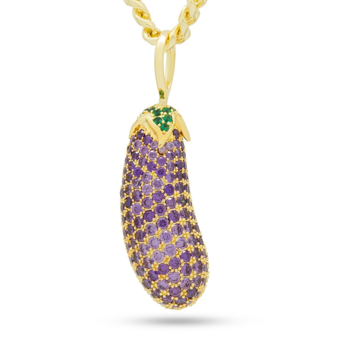送料込【King Ice】Eggplant Emoji ネックレス☆国内発送 Eggplant Emoji Necklace – kingicedkosp.com