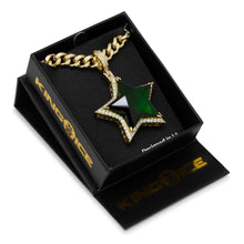 Load image into Gallery viewer, Emerald Star Necklace
