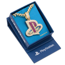 Load image into Gallery viewer, Inspired by PlayStation® - XL Iced PS Logo Necklace
