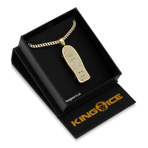 The 14K Gold Fishtail Skateboard Necklace