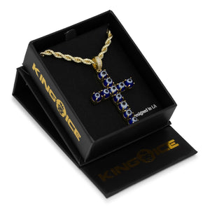 The Blue Evil Eye Cross