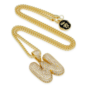The Bubble Letter W Necklace