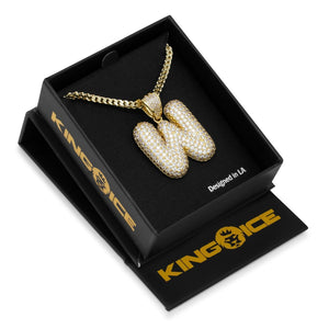 The Bubble Letter W Necklace