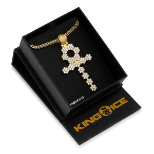 The Cluster Ankh Key Cross Necklace