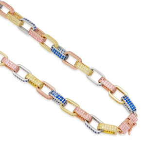 Tri-Colored Barrier Link Chain