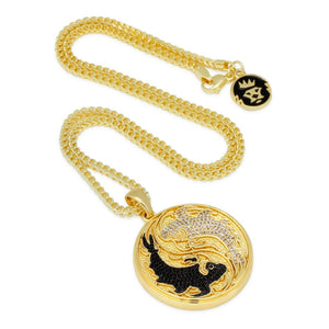 The Yin-Yang Koi Fish Medallion