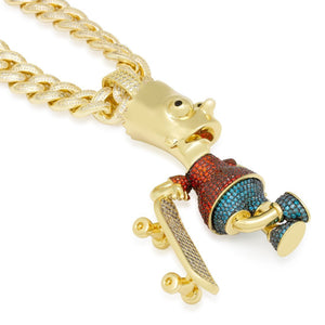 Simpsons x King Ice - XL Cruiser Bart Necklace