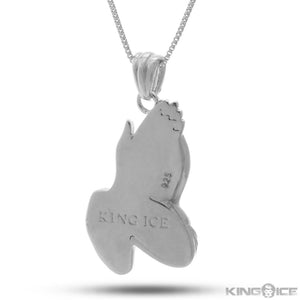 Micro Praying Hands Necklace