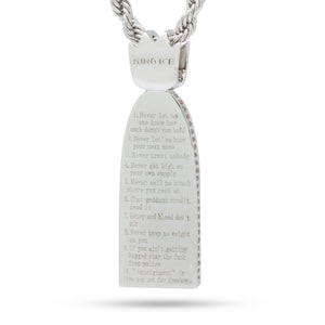 Notorious B.I.G. x King Ice - X Crack Commandments Necklace
