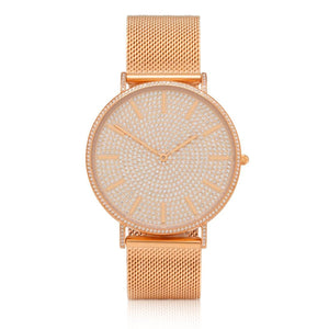 Mesh Gold Watch