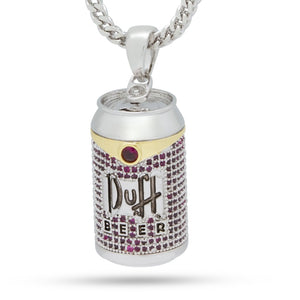 Simpsons x King Ice – Duff Can Necklace