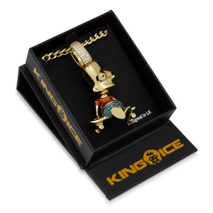 Simpsons x King Ice - Skater Bart Necklace