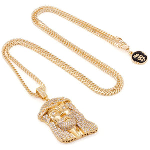 The 14K Gold Jesus Piece Necklace