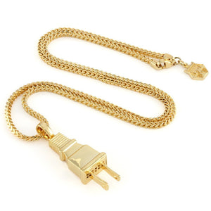 The 14K Gold Plug Necklace