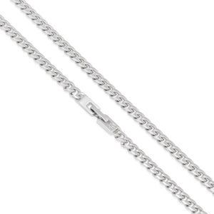 5mm White Gold Miami Cuban Choker Set