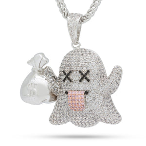 Money Ghost Emoji Necklace