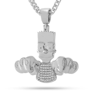 Simpsons x King Ice – Bad to the Bart Necklace