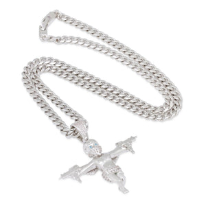 XL Dual Uzi Angel Necklace
